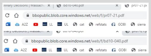 list of urls in search box