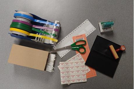 Materials used to catalog a book