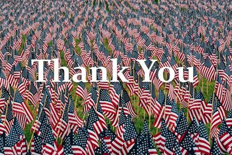 Field of United States of America Flags