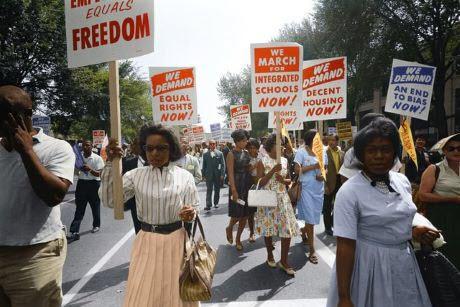 Civil rights march in Washington, D.C.