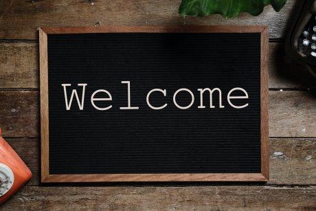Welcome sign