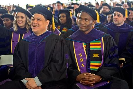 Graduates at RWU Law's Commencement 2018.