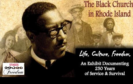 Black Church in RI exhibit graphic
