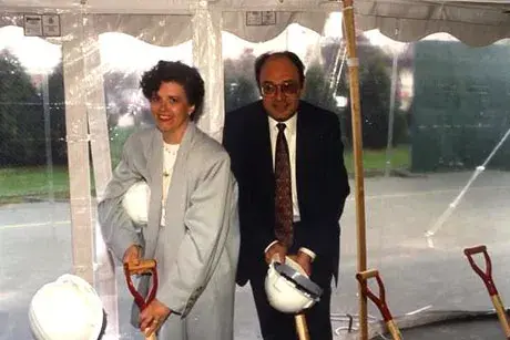 Santoro at groundbreaking