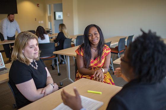 Students in a classroom
