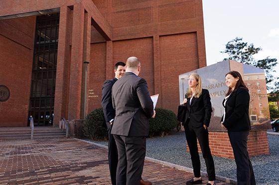 RWU School of Law students at RI District Court