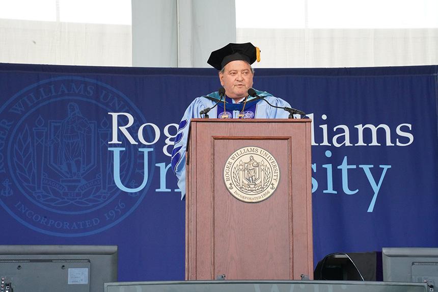 President Miaoulis addresses graduates