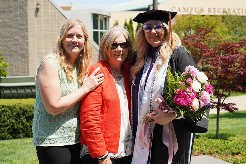 Graduates celebrate with family and friends