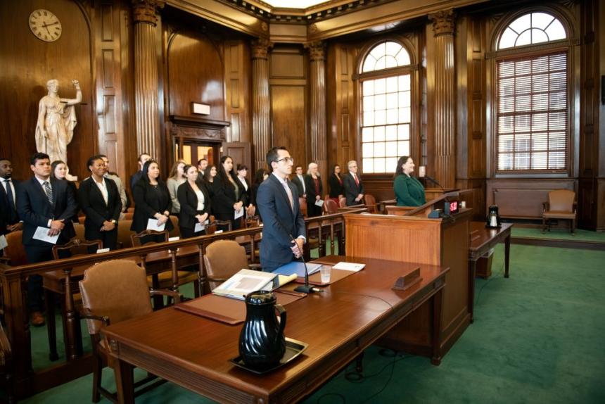 Esther Clark Competition. Another view of finalist and gallery